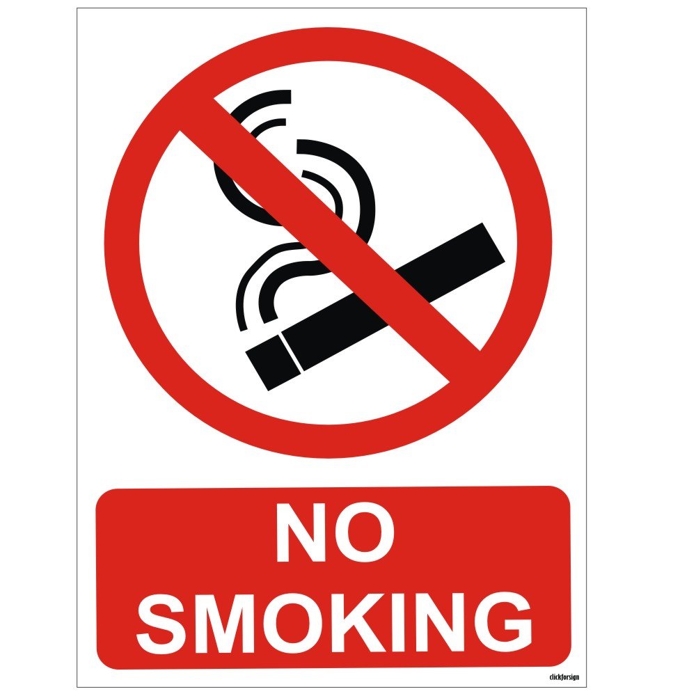 No Smoking Sign Board