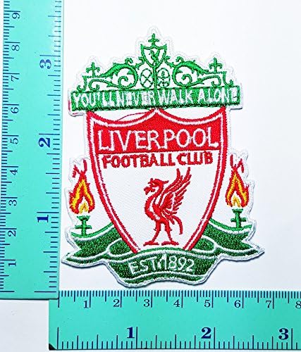 3 Pieces Liverpool Football Club Fc Logo Football Patch Logo Sew Iron on Embroidered Appliques Badge Sign Costume