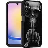 FQTBCEARI Designed Case for Samsung Galaxy A17 5G / A16 5G, Military Grade Heavy Duty 3-Layer Shockproof Drop Full-Body Protective Phone Cover, Funny Skeleton Skull