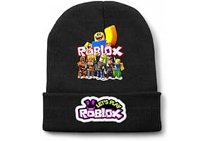 Ro-blox Winter Hat for Kids Inspired by Videogames Black