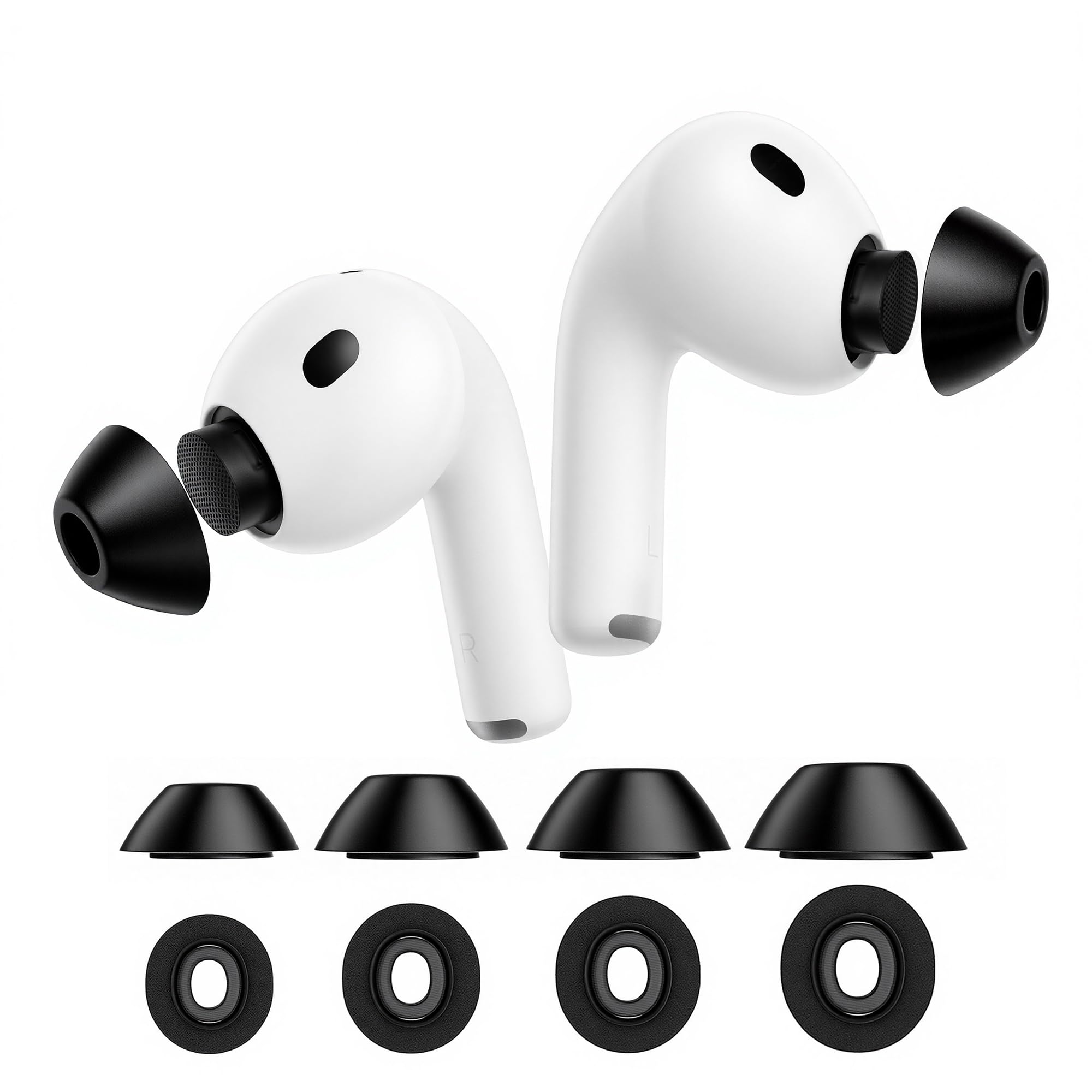 Photo 1 of lanwow for AirPods Pro 3 Foam Tips, Memory Foam Ear Tips for AirPods Pro 3 (2025 3rd Gen)?4-Size Variety Pack (XS/S/M/L, 4 Pairs)