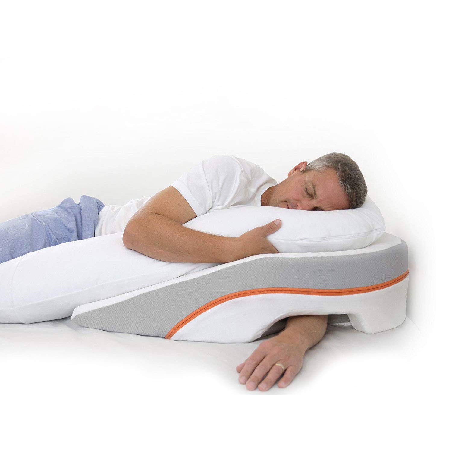 MedCline Acid Reflux Relief Bed Wedge and Body Pillow System | Medical  Grade and Clinically Proven Acid Reflux and GERD Relief, Size: Small MedCline Acid Reflux Relief Bed Wedge and Body Pillow System | Medical  Grade and Clinically Proven Acid Reflux and GERD Relief, Size: Small