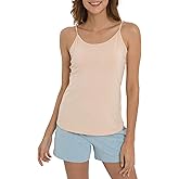 GYS Women's Bamboo Viscose Camisole Undershirt Adjustable Spaghetti Strap Layering Tank Top