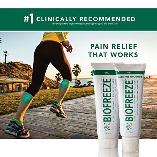 Biofreeze Pain Relief Gel for Arthritis, 4 oz. Tube with HandsFree