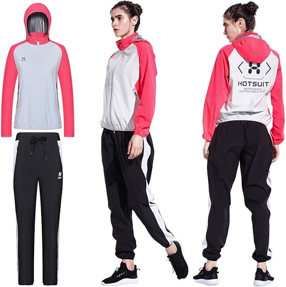 Amazon Hotsuit 最新素材 第３世代サウナスーツ レディース 高機能発汗シャツ 大量発汗 上下セット運動着 おしゃれ 軽量 日焼け止め サポートランニング ウォーキング ジョギング トレーニング ダイエットウェア 洗濯可 ニオイなし 上下セット 通販