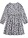 Bonny Billy Girl's Long Sleeve Daisy Print Children Skater Dress