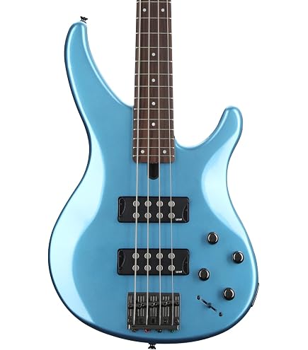 Amazon.com: Yamaha BB424 BB-Series Bass Guitar, Ice Blue (BB434