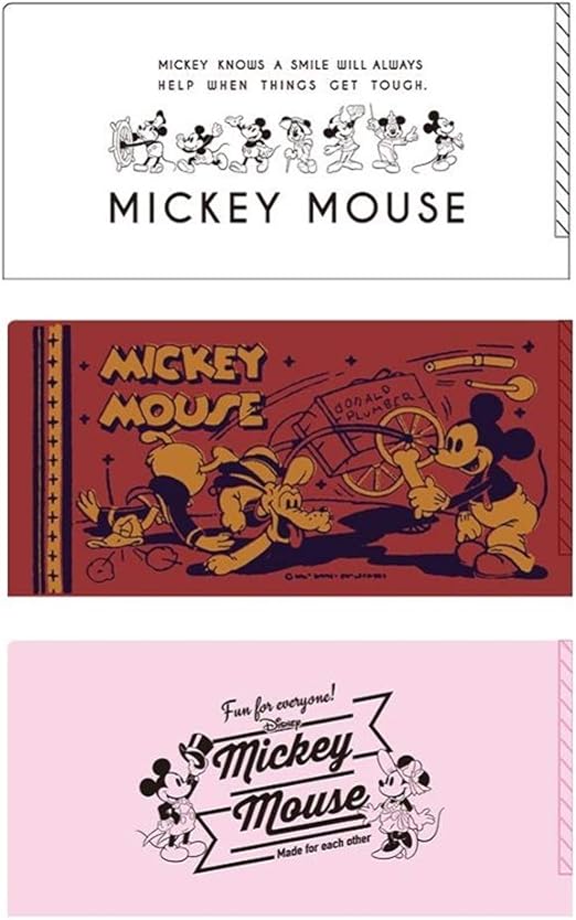 Amazon ダイゴー ディズニー ミッキー ミニー ファイル ミッキー90周年 チケットサイズ 3枚 T48 クリアホルダー 文房具 オフィス用品