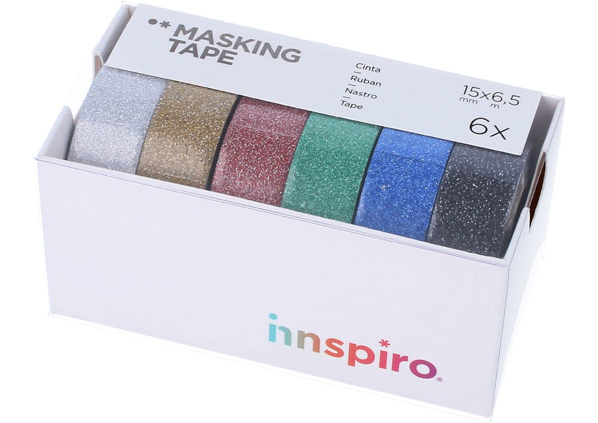 INNSPIRO Set of 6 Glitter Series Masking Tapes