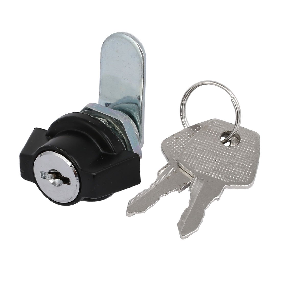 Sourcingmap Cabinet Door Plastic Swing Knob M15 Thread Dia Quarter Turn Cam Lock