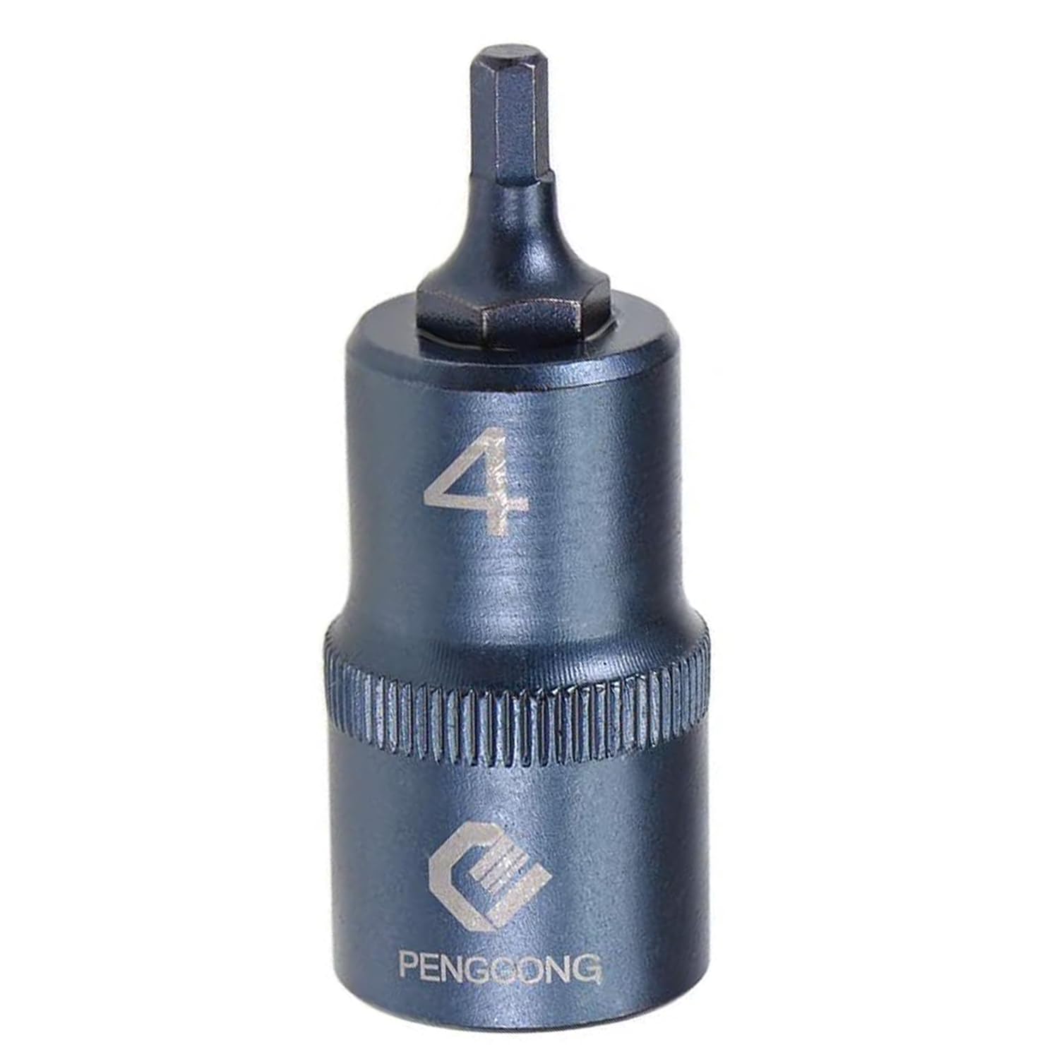 Juttzzei Hex Bit Socket, 1/2" Drive x H4 (4mm) Hex Bit Bit Socket, 4mm Allen Key Square Socket, Premium S2 Steel H4 Hex Bit with 2" Length for Torque Wrench, Ratchet Wrench