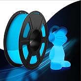 SUNLU Glow in The Dark PLA Filament, Neatly Wound Luminous PLA 3D Printer Filament 1.75mm Dimensional Accuracy +/- 0.02mm, Fit Most FDM 3D Printers, 1kg Spool (2.2lbs), (Blue PLA, Glow Blue)