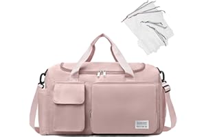 NPBAG Women Travel Duffel Bag, Large Expandable Weekender Carry-on Tote, Gym Workout Bag, Overnight Bag, Mommy Hospital Bag for Labor and Delivery