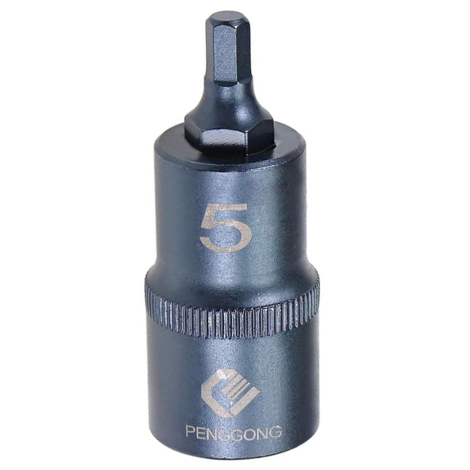 Juttzzei 1/2" Drive x H5 (5mm) Hex Bit Socket, 5mm Allen Key Square Socket, Premium S2 Steel H5 Hex Bit with 2" Length for Torque Wrench, Ratchet Wrench