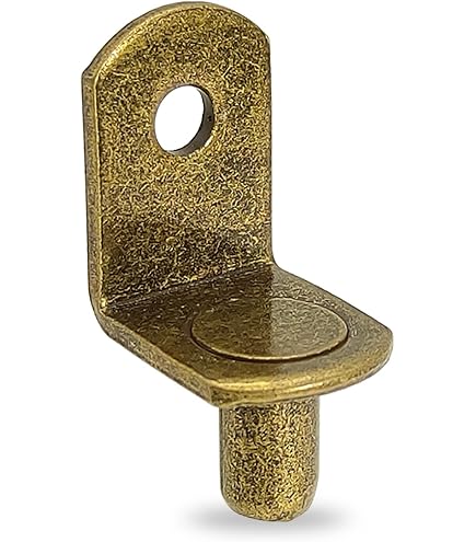 4mm Spoon Style Cabinet Shelf Support Pegs - Antique Bronze Finish, 50 Pack - For Adjustable Shelving