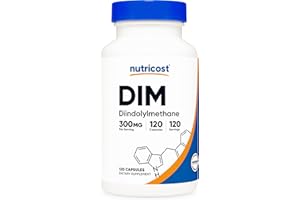 Nutricost DIM (Diindolylmethane) Plus BioPerine 300mg, 120 Vegetarian Capsules - Up to 4 Month Supply, Max Strength DIM Supplement