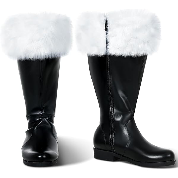 Amazon.com: FancyFun Christmas Santa Boots Men, Christmas Santa