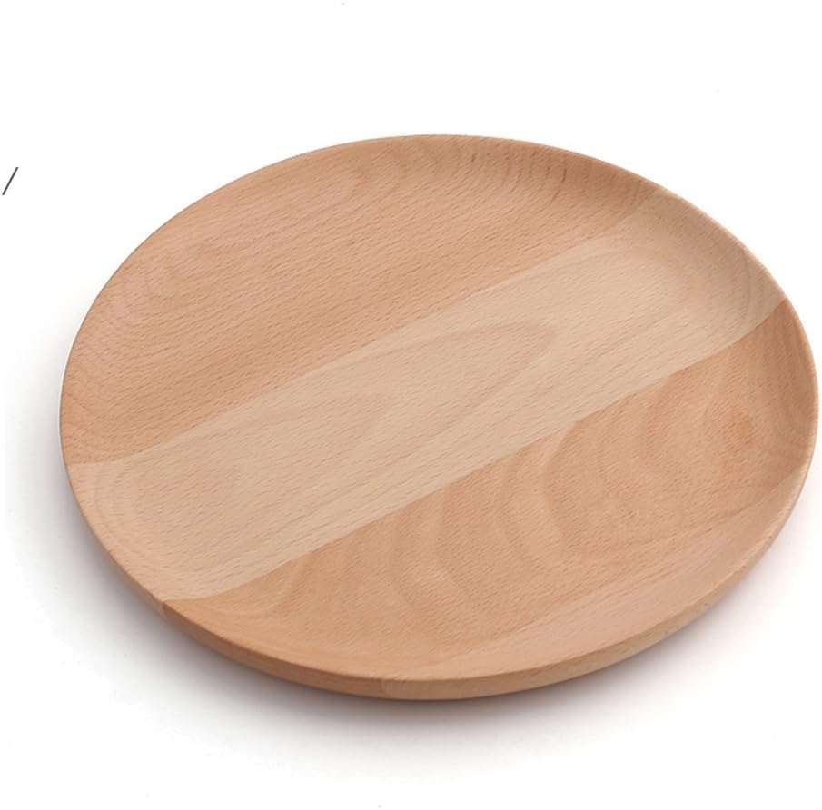 KAI DUfsj Wooden Bowls/Plate Glass/Log/Circular Wooden Disc/Solid Wood Candy Dish/Tray