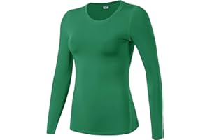 OVIYEGAIN Women's Compression Shirt Long Sleeve Athletic Workout Tops Dry Fit Yoga T-Shirt Base Layer Gym Sports Undershirts