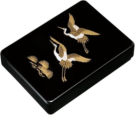 Amazon 紀州塗り 尺１寸 加伏文庫 黒 鶴 収納用品 オンライン通販