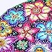 DIY 5D Diamond Painting by Number Kits,Beautiful Flowers,Full Special Shape Diamond Embroidery Paintings, Cross Stitch Kits, Arts Craft, Canvas Wall Décor,30x30cm/11.8x11.8inch