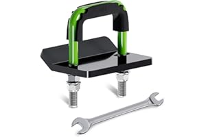 EilxMag Hitch Tightener, Heavy Duty Anti-Rattle Hitch Stabilizer for 2" Hitch, Trailer Hitch Stabilizer with Rubber Isolator & Wrench for Hitch Mount, Cargo Carrier, Bike Rack (1 Pack, Green & Black)