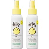 Sun Bum Baby Bum SPF 50 Sunscreen Spray | Mineral Uva/Uvb Face &amp; Body Protection for Sensitive Skin | Fragrance Free | Travel Size | 3 fl oz | 2 Pack