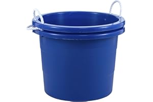 United Solutions Easy-Access Storage Rope Handle Tub, 19 Gallon, Blue, 2 Count (TU0335)
