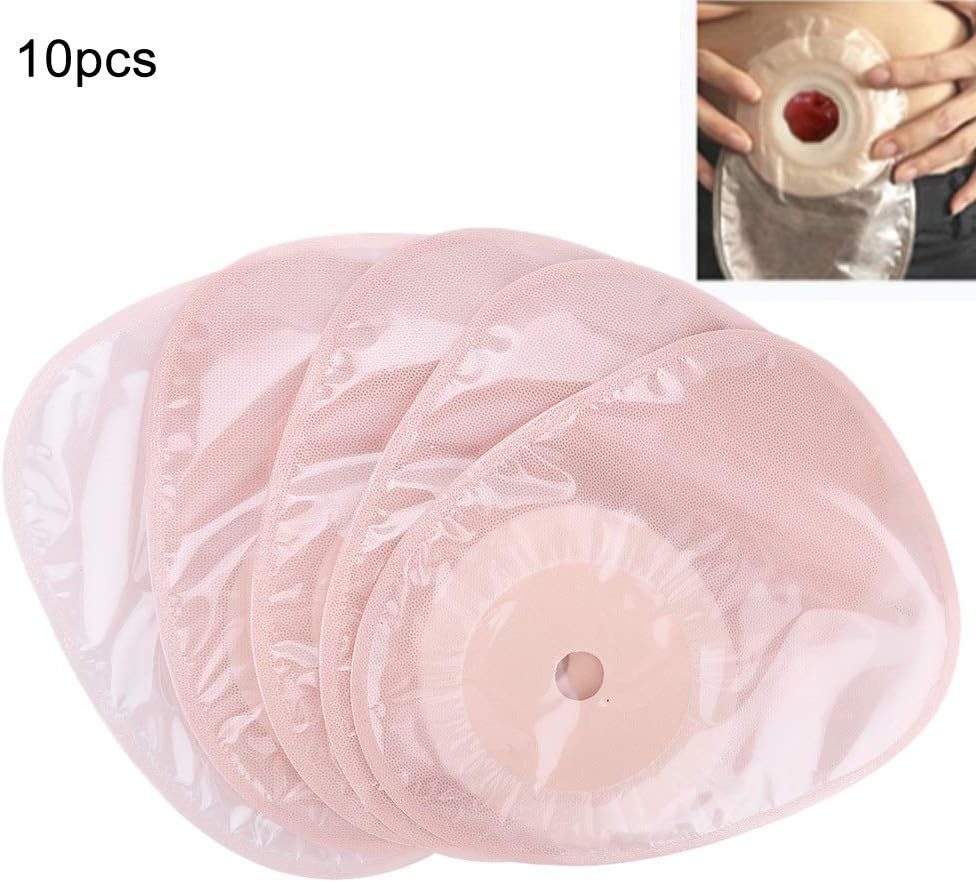 Rockyin 10pcs/Pack One-Piece System Ostomy Bag Medicals Drainable Pouch Colostomy Bag Ostomy Supplies: Home & Kitchen