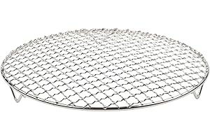 Round Cooling Rack 201 Stainless Steel Wire for Multiple Cooking Tasks Including Barbecue and Baking (27cm)