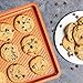 Copper Chef 2-Pc. Cookie Sheet Set | 9x13 Cookie Sheet and 12 x 17 Cookie Sheet - Non Stick Coating | Chef-Grade Baking Pans for Oven Use | Diamond Pan Collection