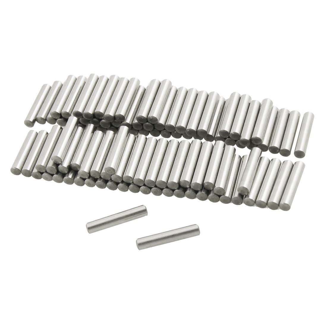 sourcing map 100 Pcs Stainless Steel 2.8mm x 15.8mm Dowel Pins Fasten Elements