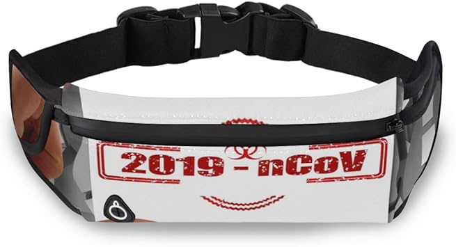 Amazon ウエストポーチ コロナウイルス ファイト メンズ レディース 人気 安い ランニングポーチ おしゃれ かわいい 流行り スポーツポーチ 運動 ランキング ジョギング 収納 Haydna ランニングポーチ