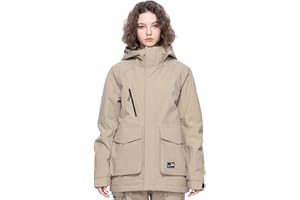 HIGH EXPERIENCE Ski Jacket Snowboard Coat Snow Winter Waterproof Insulated Windproof Baggy Warm Hooded Jacket for Men Women