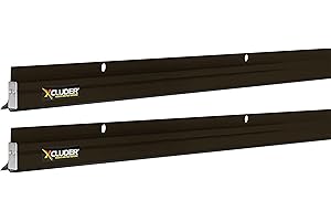 Xcluder 36" Low-Profile Door Sweep, Dark Bronze 2-Pack – Seals out Rodents & Pests, Enhanced Weather Sealing, Easy to Install
