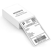 MUNBYN 4"x6" Direct Thermal Shipping Labels, Commercial Grade Permanent Adhesive Fanfold Mailing Postage Label Paper for Thermal Printers and Packages, 220 Sheets per Stack