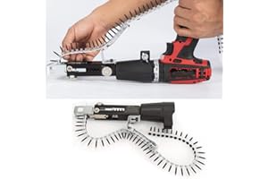 NAROOTE Valentine's Day Carnival Chain Screw Gun Adapter,Automatic Screw Spike Chain Drill Screw Chain Adapter for Electric Drill Attachment