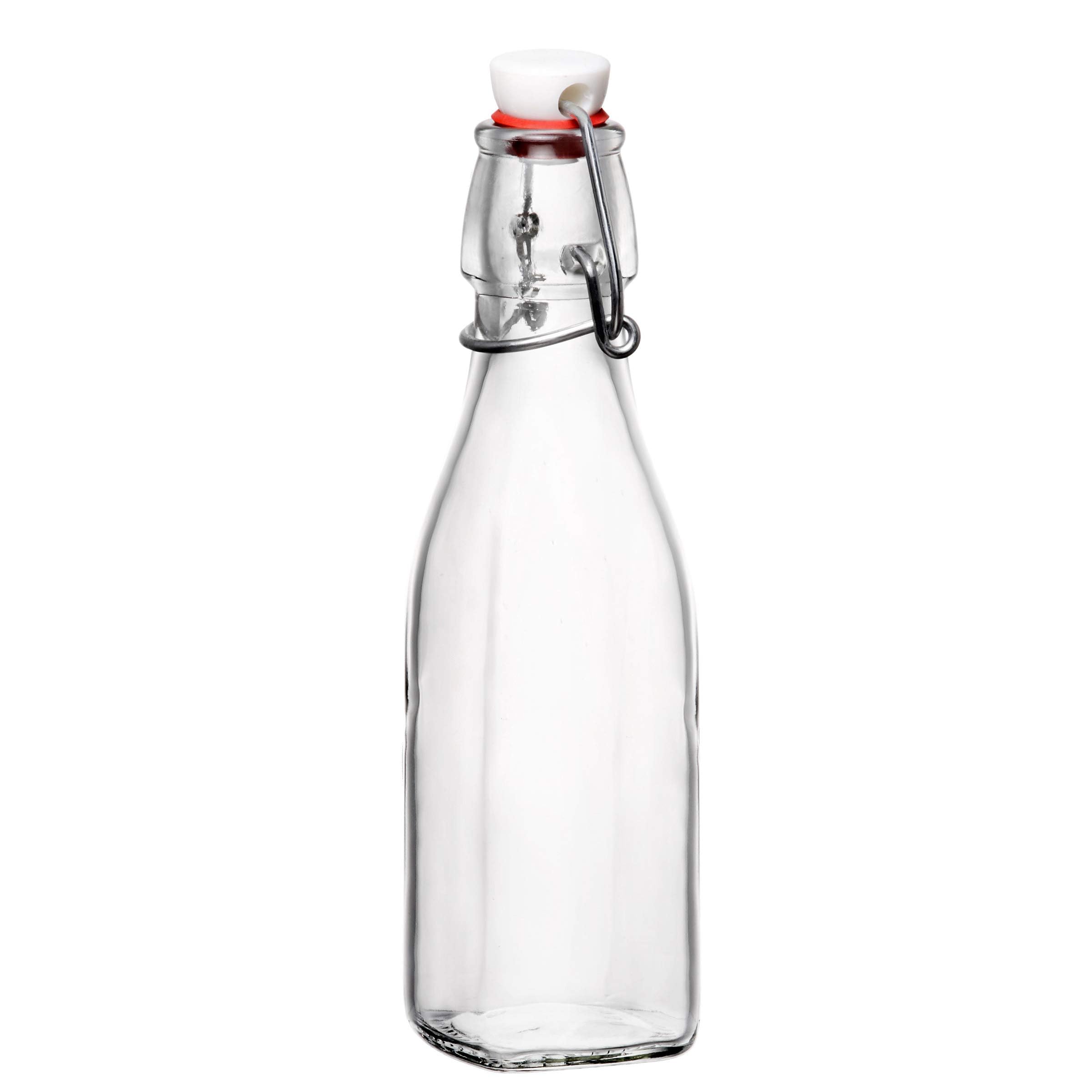 Photo 1 of Bormioli Rocco Swing Bottle - 8.5 oz, Recyclable Glass with Airtight Seal - BPA-Free & Dishwasher Safe - Ideal for Infused Drinks, Juices, Oils - Leakproof, Odor Proof, Stain Proof Food Storage