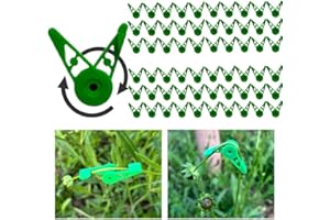 GENERIC YUESHUO 60 Pcs Adjustable 360 Degree Plant Stem Training Clips, Adjustable Plant Training Clips, Adjustable Plant Branches Bender Clips, Plant Low Stress Training Control of Plants, Green