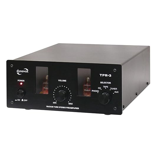 2 opinioni per Dynavox TPR-3 preamplificatore valvolare AUX nero