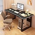 XUEGW Gaming Desk Computer Writing Table Student Art Modren Simple Style PC Wood Suitable Portable Desk for Home, Office,Bedroom