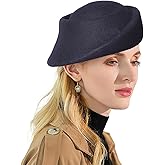 Small Top Hats for Women Elegant Winter Vintage Beret Wool Felt Fedoras Ladies Luxury Wedding and Church Cap Female