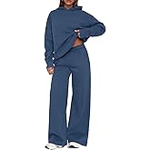 PRETTYGARDEN Womens Sweatsuits 2 Piece Set 2026 Casual Winter Long Sleeve Hoodie Loose Wide Leg Sweatpants Fall Tracksuit