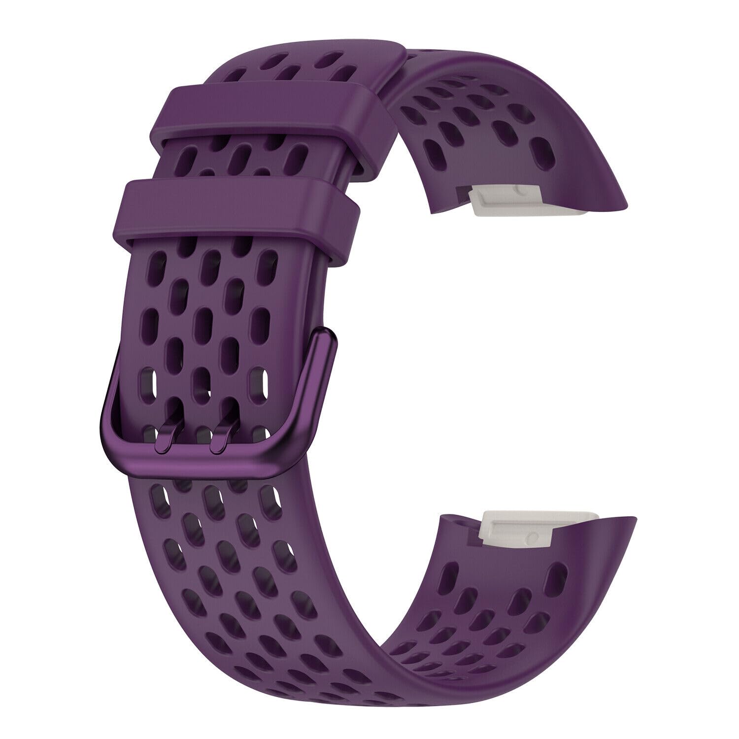 Panda Bobo Compatible with Fitbit Charge 5 Charge 6 strap Replacement Band Mesh Wristband Women Men Small large (Purple)