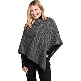Irish Knit Poncho for Women Herringbone Merino Wool Cardigan Made in Ireland