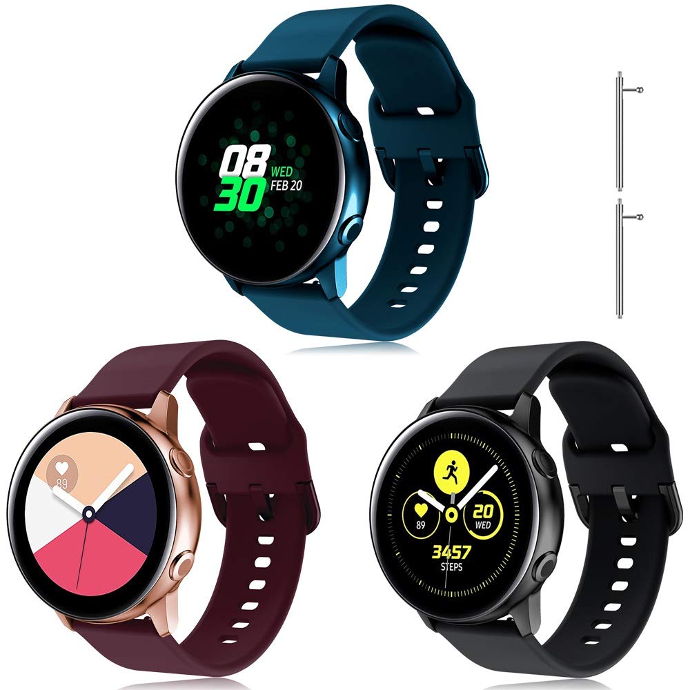 TOPsic Strap Galaxy Watch Active 2/Strap Galaxy Watch 3 41mm/Strap Galaxy Watch 42mm/Strap Gear S2 Classic/Strap Gear Sport/Strap Vivoactive 3/Strap Forerunner 645/Strap Vivomove HR 20mm Silicone — image 1