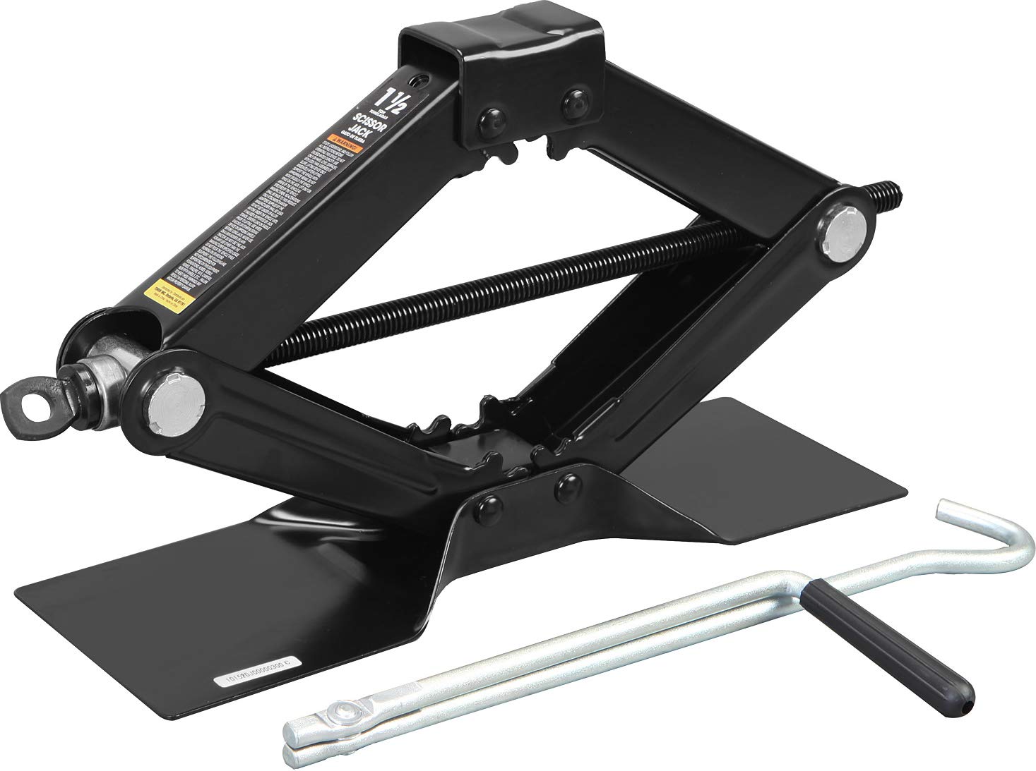 Torin AT10152B Steel Scissor Lift Jack Car Kit, 1.5 Ton (3,000 lb) Capacity, Black