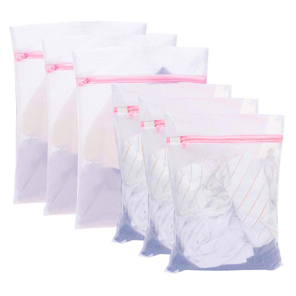 MPTECK @ x Bolsas de Lavandería Zippered malla de lavado de bolsa