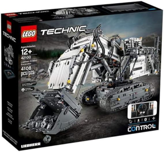 lego technic 42100 liebherr r9800 excavator
