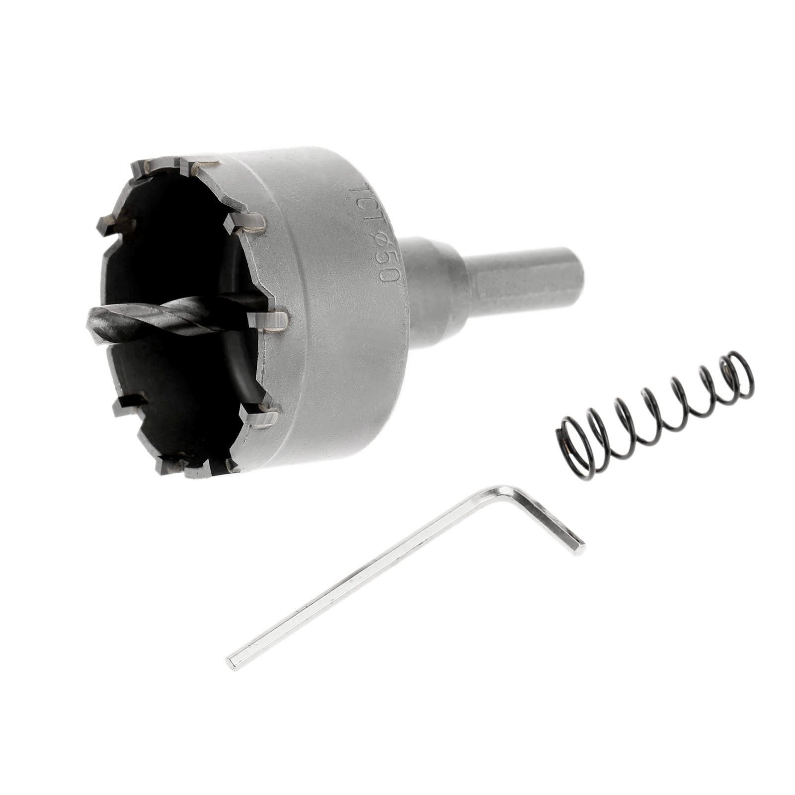 Dophee Hole Saw Drill Bit Hole Cutter Tungsten Carbide for Stainless Steel Iron Plate Aluminum Sheet Wood Plastic